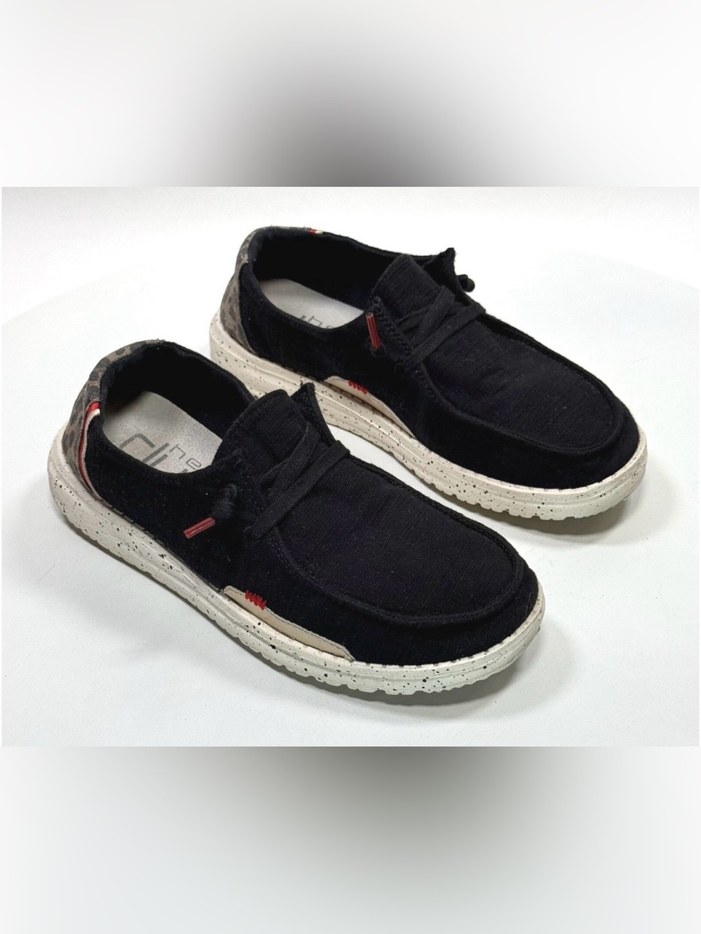 Hey Dude Wendy Women’s Casual Shoes Loafers Jungle Black Leopard Sz 8